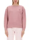 MAISON KITSUNÉ MAISON KITSUNÉ BOLD FOX HEAD PATCH CREWNECK SWEATSHIRT