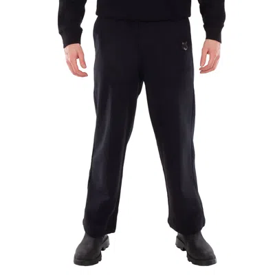 Maison Kitsuné Maison Kitsune Bold Fox Head Patch Joggers In Black