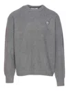 Maison Kitsuné Gray Bold Fox Head Patch Oversize Sweatshirt In Gray