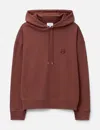 Maison Kitsuné Cotton Fox Head Patch Hoodie In Red