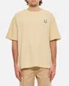 Maison Kitsuné Oversized T-shirt In Beige