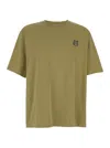 Maison Kitsuné Bold Fox Head Patch Oversize Tee-shirt In Green