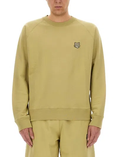 Maison Kitsuné Oversize Sweatshirt In Beige