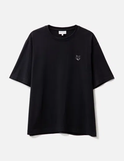 Maison Kitsuné Bold Fox Head Patch Oversized T-shirt In Black