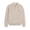 Maison Kitsuné Bold Fox Head Patch Polo Jumper In 0134