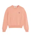 Maison Kitsuné Pink Bold Fox Head Patch Regular Sweater In Pink