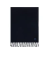 Maison Kitsuné Bold Fox Head Patch Scarf In Black