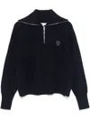 Maison Kitsuné Bold Fox Head-patch Sweater In 蓝色