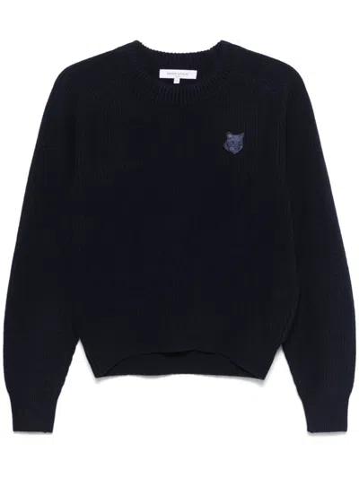 MAISON KITSUNÉ BOLD FOX HEAD-PATCH SWEATER