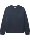Maison Kitsuné Bold Fox Head-patch Sweatshirt In Blue