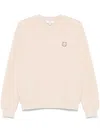Maison Kitsuné Bold Fox Head-patch Sweatshirt In Neutrals