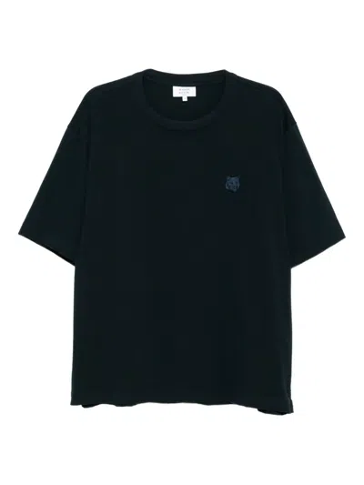 Maison Kitsuné Bold Fox Head Patch T-shirt In Black