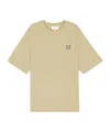 Maison Kitsuné Bold Fox Head Ivory T-shirt In Nude