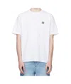 Maison Kitsuné T-shirt In Cotone Bianco Con Logo Maison Kitsune In White