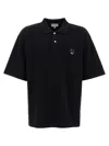 MAISON KITSUNÉ BOLD FOX HEAD POLO BLACK