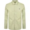 Maison Kitsuné Maison Kitsune Bold Fox Head Relaxed Shirt Green In Green