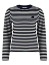 Maison Kitsuné Bold Fox Head Sweaters And Cardigans Blue In Blue