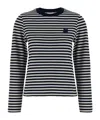 Maison Kitsuné Bold Fox Head Sweaters And Cardigans Blue In Inkblue Milk