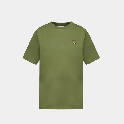 Maison Kitsuné Bold Fox Head T-shirt In Green