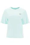 Maison Kitsuné Green Bold Fox Head Patch Comfort T-shirt In Blue