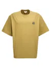 Maison Kitsuné Cotton T-shirt With Patch In Gold