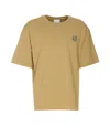 Maison Kitsuné Cotton T-shirt With Patch In Green