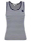 Maison Kitsuné Navy Blue Bold Fox Head-patch Tank Top