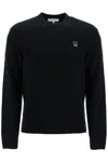 Maison Kitsuné Bold Fox Head Patch Regular Jumper In Black