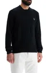 Maison Kitsuné Bold Fox Head Patch Regular Jumper In Black