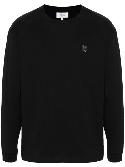 Maison Kitsuné Maison Kitsune' Chillax Fox Wool Jumper In Blue