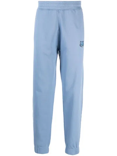 Maison Kitsuné Bold Fox Track Pants In Blue