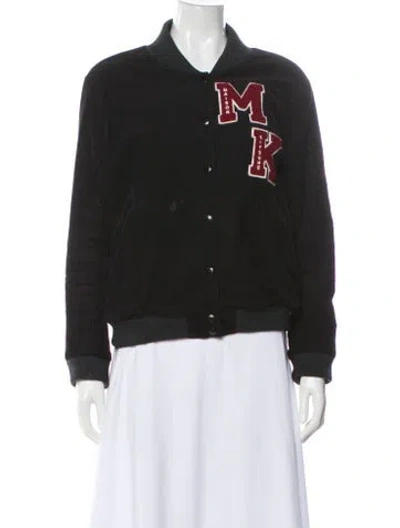 Pre-owned Maison Kitsuné Bomber Jacket In Black