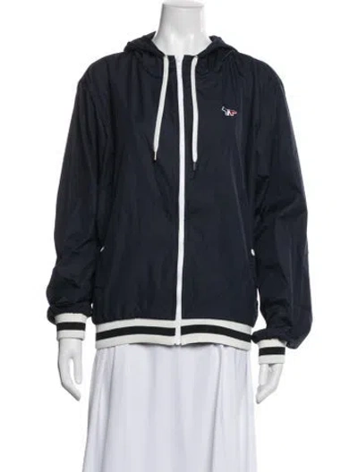 Pre-owned Maison Kitsuné Bomber Jacket In Blue