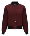 Maison Kitsuné Teddy Blouson In Red