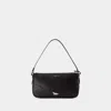 Maison Kitsuné Boogie Baguette Shoulder Bag - Maison Kitsune - Leather - Black In Black