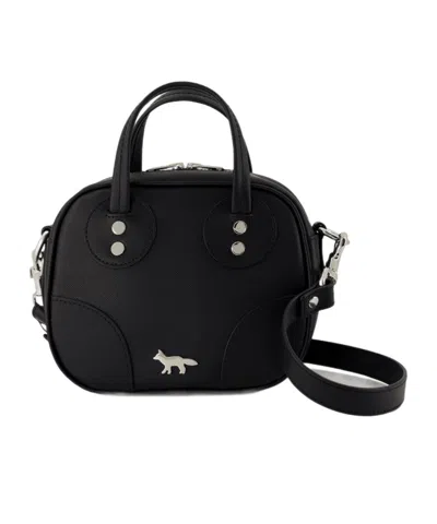 Maison Kitsuné Boogie Crossbody Bag In Black