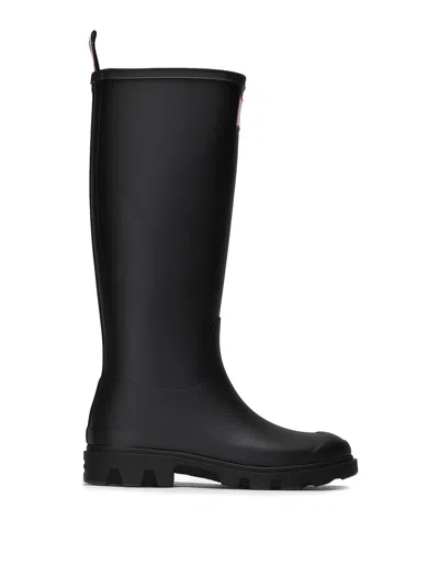 Maison Kitsuné Unisex Downpour Tall Boots In Black