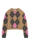 Maison Kitsuné Boxy-cut Wool And Alpaca Jumper