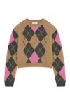 Maison Kitsuné Boxy-cut Wool And Alpaca Jumper