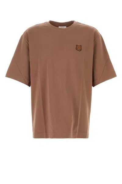 Maison Kitsuné Brown Cotton Oversize T-shirt