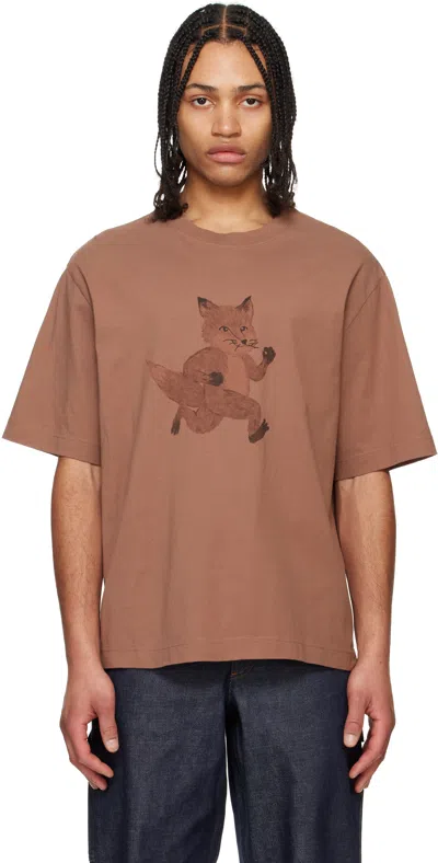 Maison Kitsuné Maison Kitsune' T-shirts And Polos In Brunette