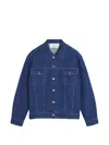 Maison Kitsuné Button Denim Jacket In Blue
