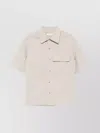 Maison Kitsuné Button-down Collar Overshirt With Front Pocket
