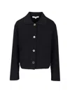Maison Kitsuné Buttoned Jacket In Black