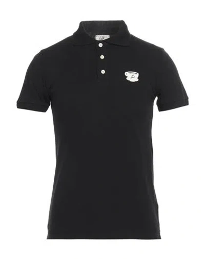 Maison Kitsuné Café Kitsuné Man Polo Shirt Black Size M Cotton