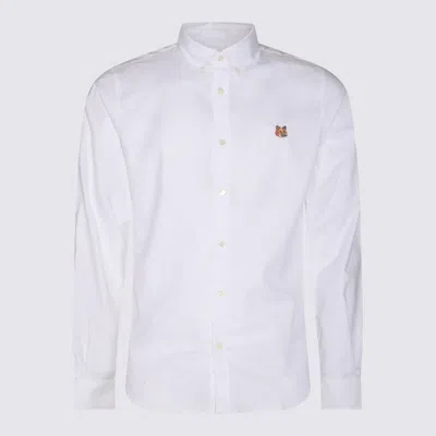 MAISON KITSUNÉ MAISON KITSUNÉ WHITE COTTON SHIRT