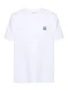 Maison Kitsuné Maison Kitsune Fox Head Patch T Shirt White In White