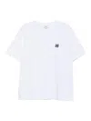 Maison Kitsuné T-shirt In Cotone Bianco Con Logo Maison Kitsune In White
