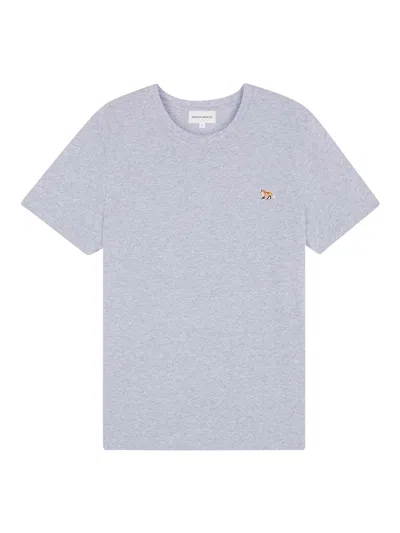 Maison Kitsuné T-shirt With Patch In Grey