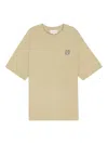 Maison Kitsuné Bold Fox Head Ivory T-shirt In Green